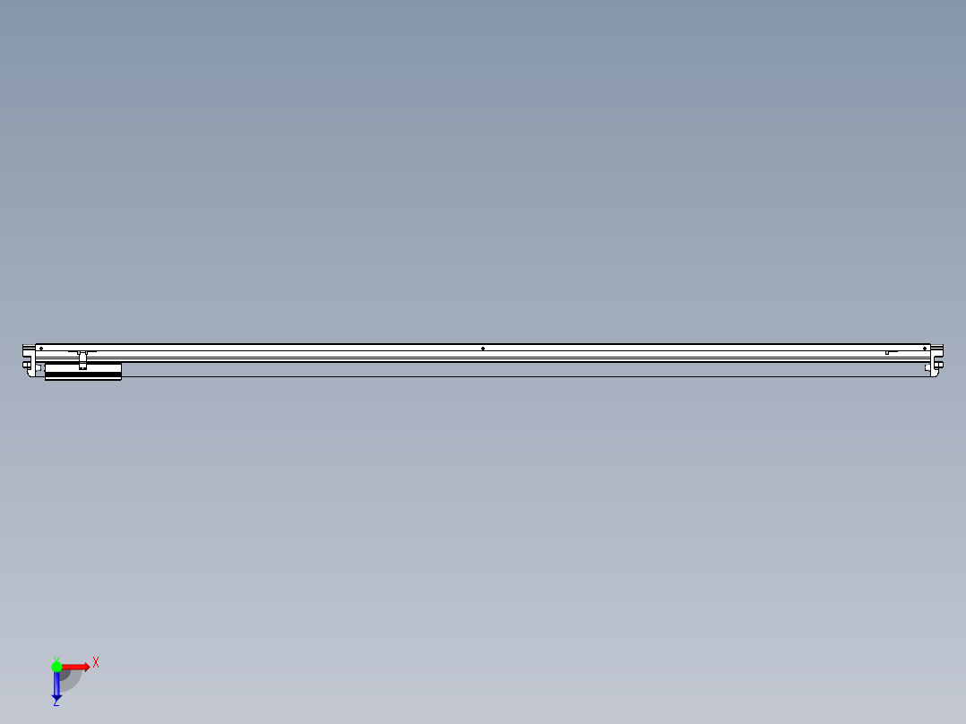 威洛博VL系列直线电机模组-VL22H3-S2200俯视图