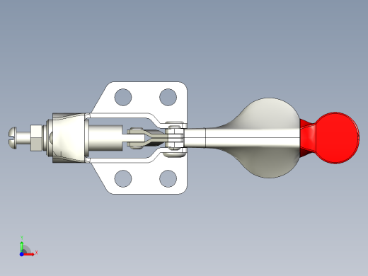 推拉式夾鉗SSP(A)-3D多系列多零件图纸模型前视缩略图