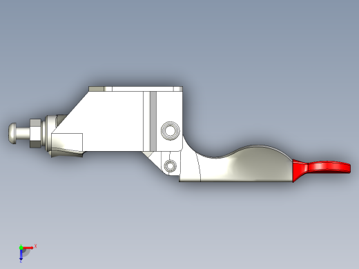 推拉式夾鉗SSP(A)-3D多系列多零件图纸模型俯视缩略图