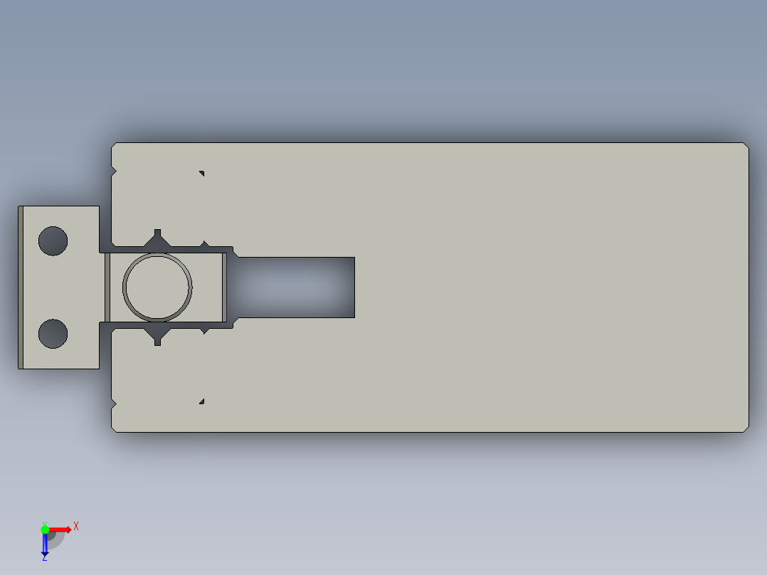 普通气爪PH04-16俯视图