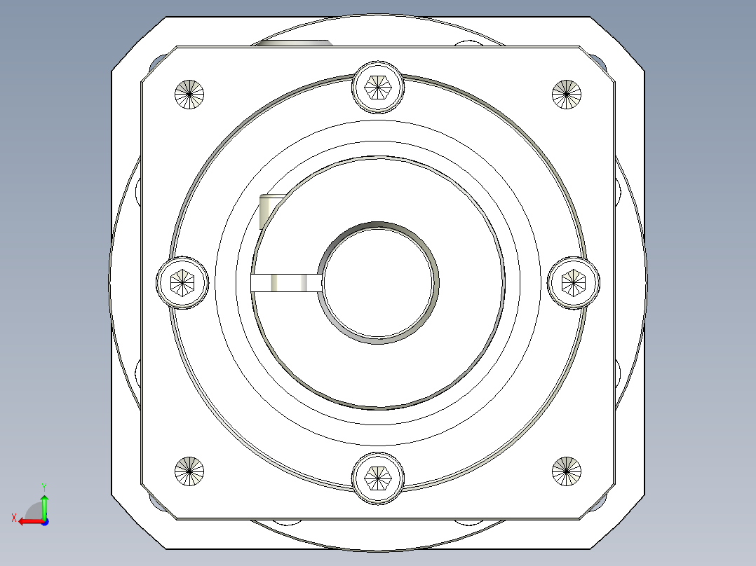 多摩川行星减速机TB-090-L1-19DC19后视图
