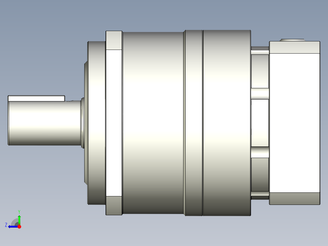 多摩川行星减速机TB-090-L1-19DC19右视图