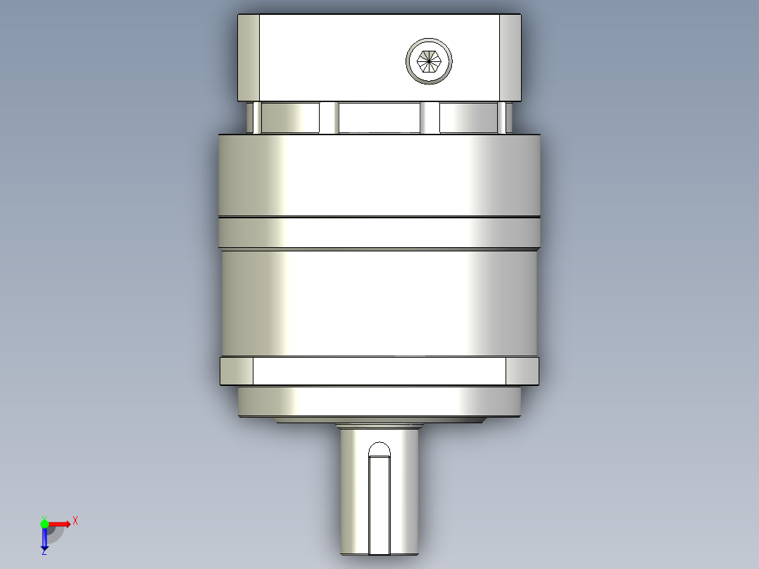 多摩川行星减速机TB-090-L1-19DC19俯视图