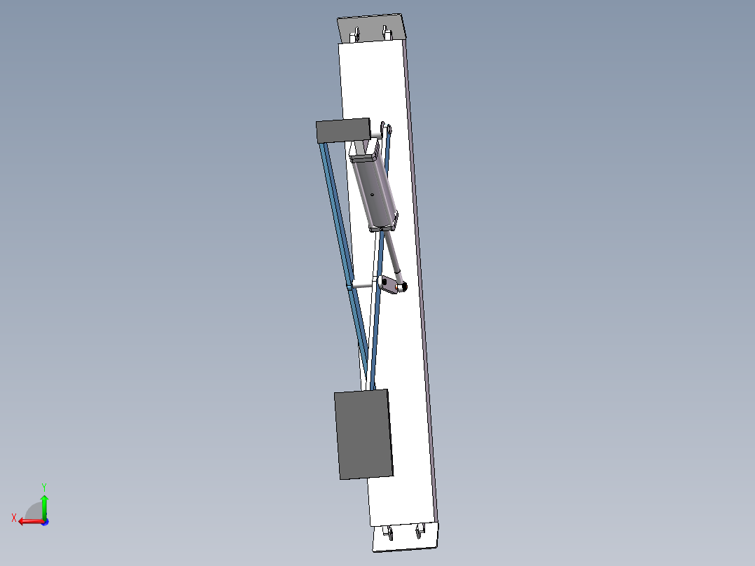 Q334-汽车用四轮定位举升机及液压系统控制设计【三维SolidWorks】后视图