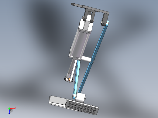 Q334-汽车用四轮定位举升机及液压系统控制设计【三维SolidWorks】俯视缩略图
