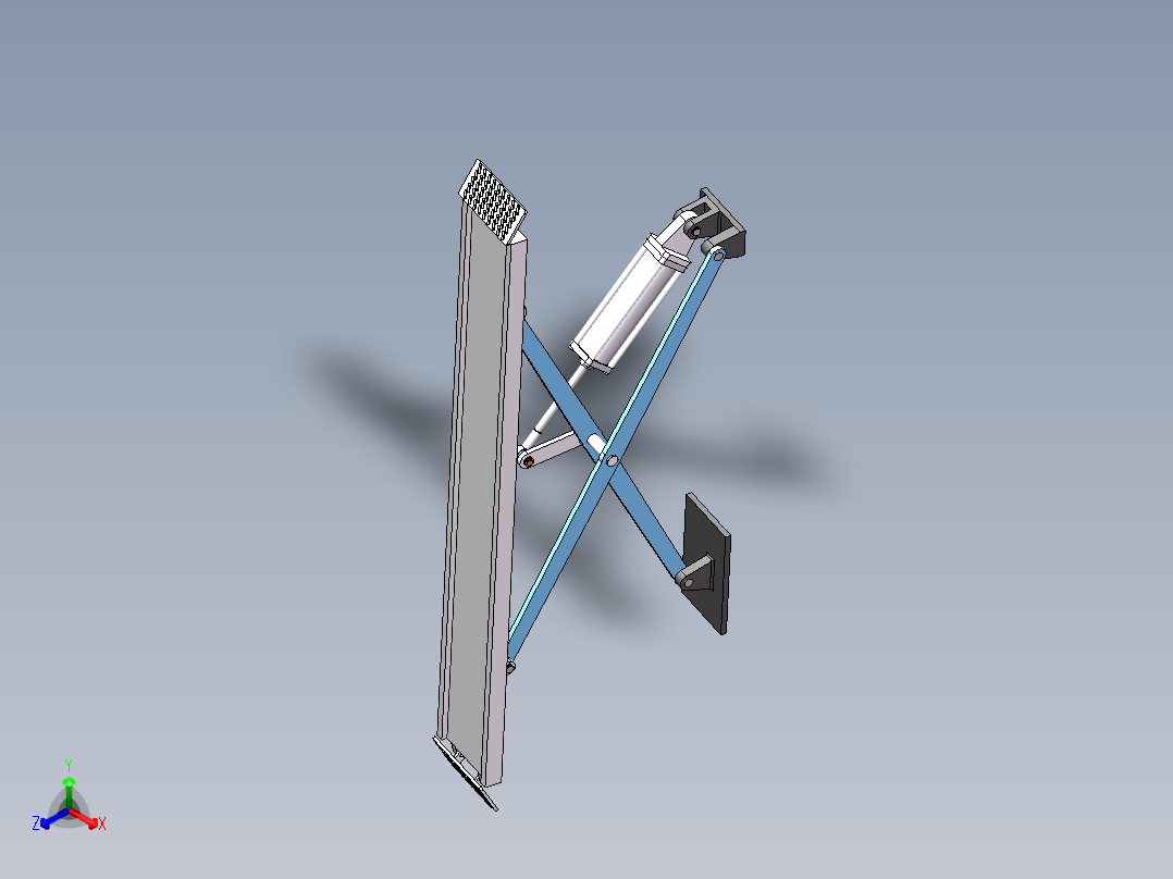 Q334-汽车用四轮定位举升机及液压系统控制设计【三维SolidWorks】正等轴测图