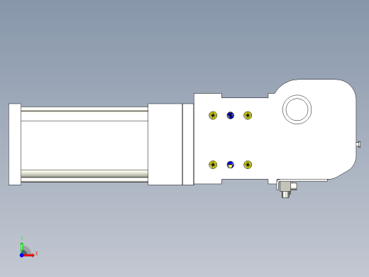 德克斯TUNKERS气缸数模KS_80_2_A00_T12_135GRAD前视缩略图