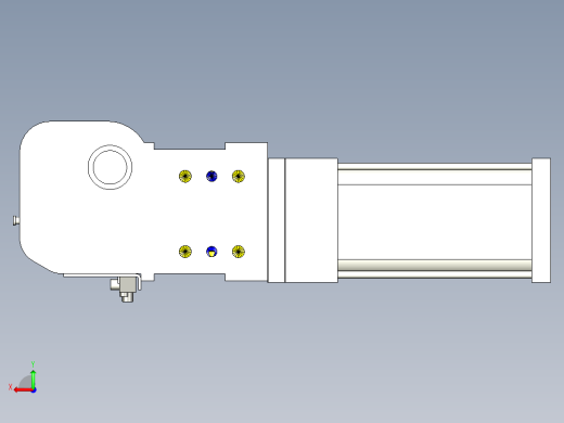 德克斯TUNKERS气缸数模KS_80_2_A00_T12_135GRAD后视缩略图