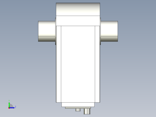 德克斯TUNKERS气缸数模KS_80_2_A00_T12_135GRAD左视缩略图