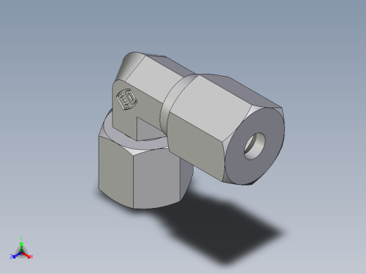 卡套式工业通用硬管接头EO_Swivel_nut_elbow_EW06ZS71
