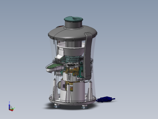果汁机榨汁机模型三维SW