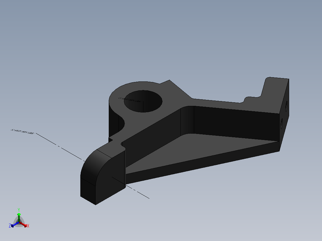 CA6140车床831009杠杆的钻Φ25孔专用夹具设计及加工工艺装备规程含7张CAD图-版本1正等轴测图