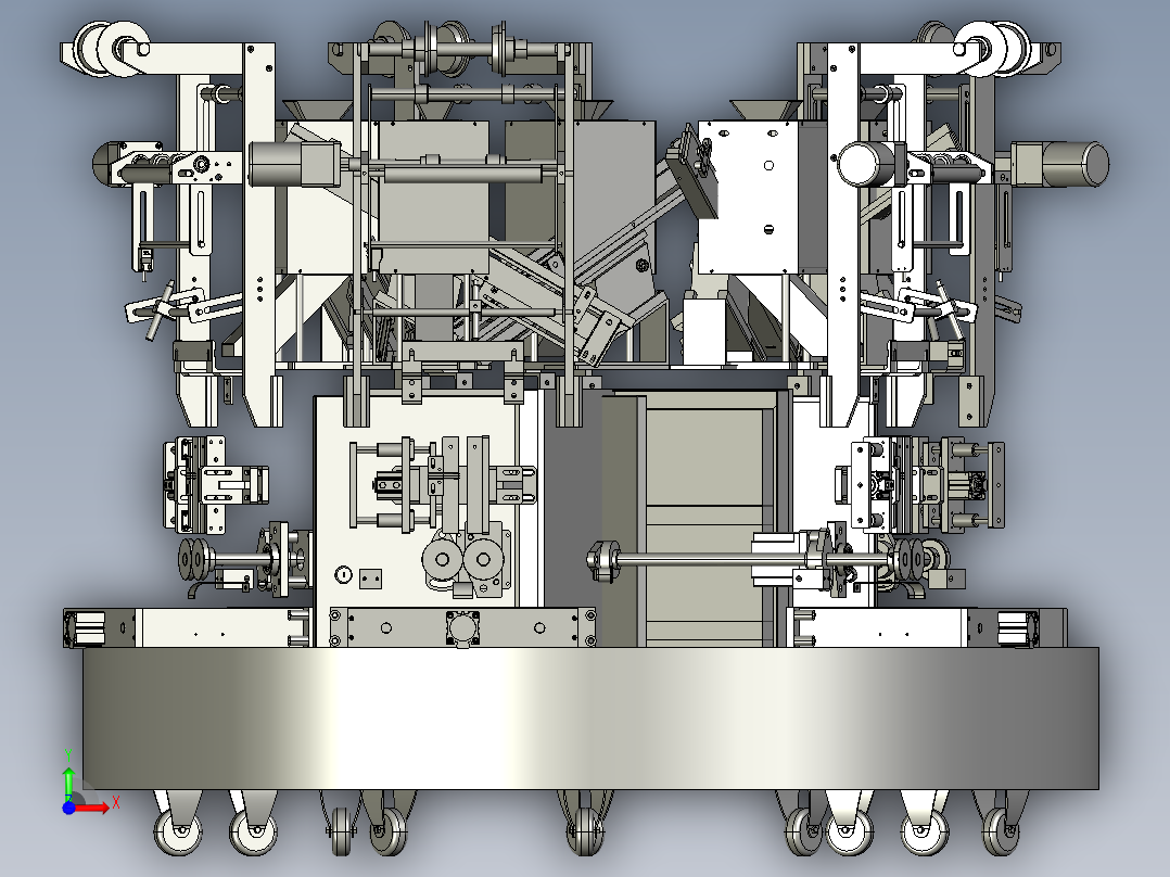 大型拔盖子设备前视图
