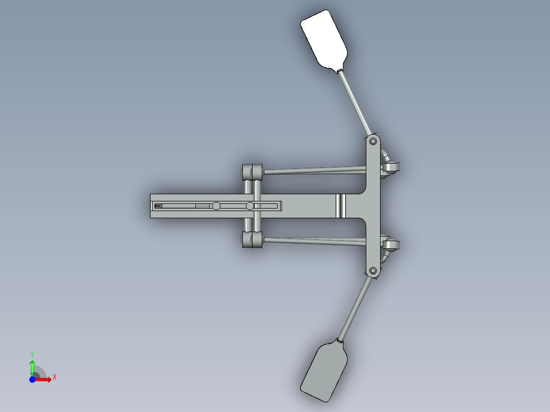 船踏板机构前视图