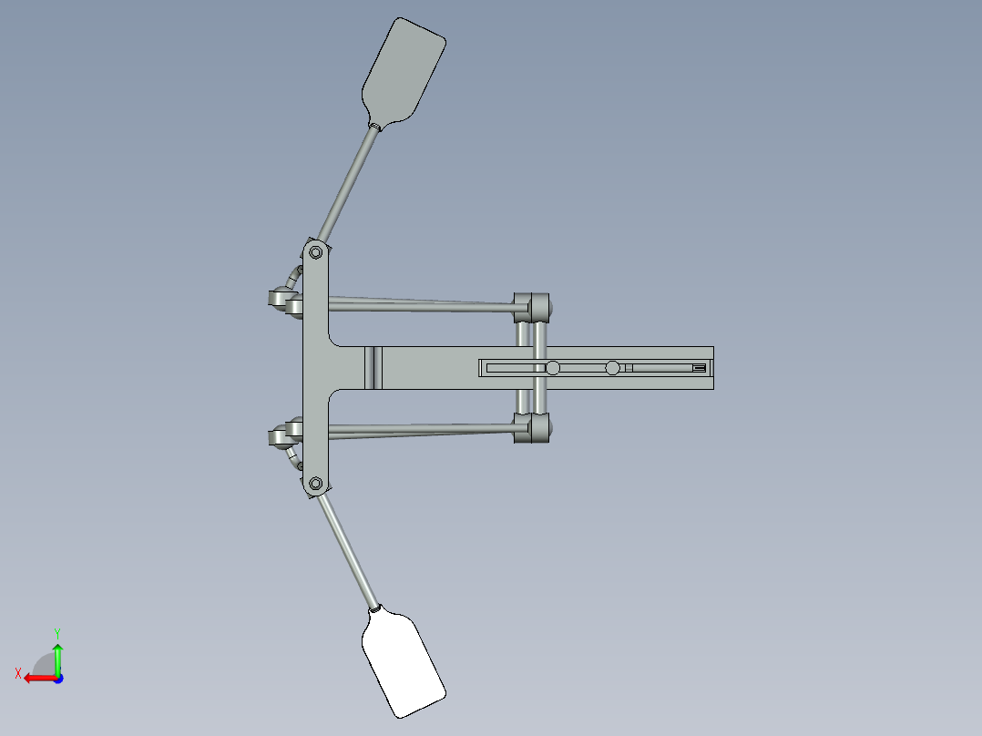 船踏板机构后视图