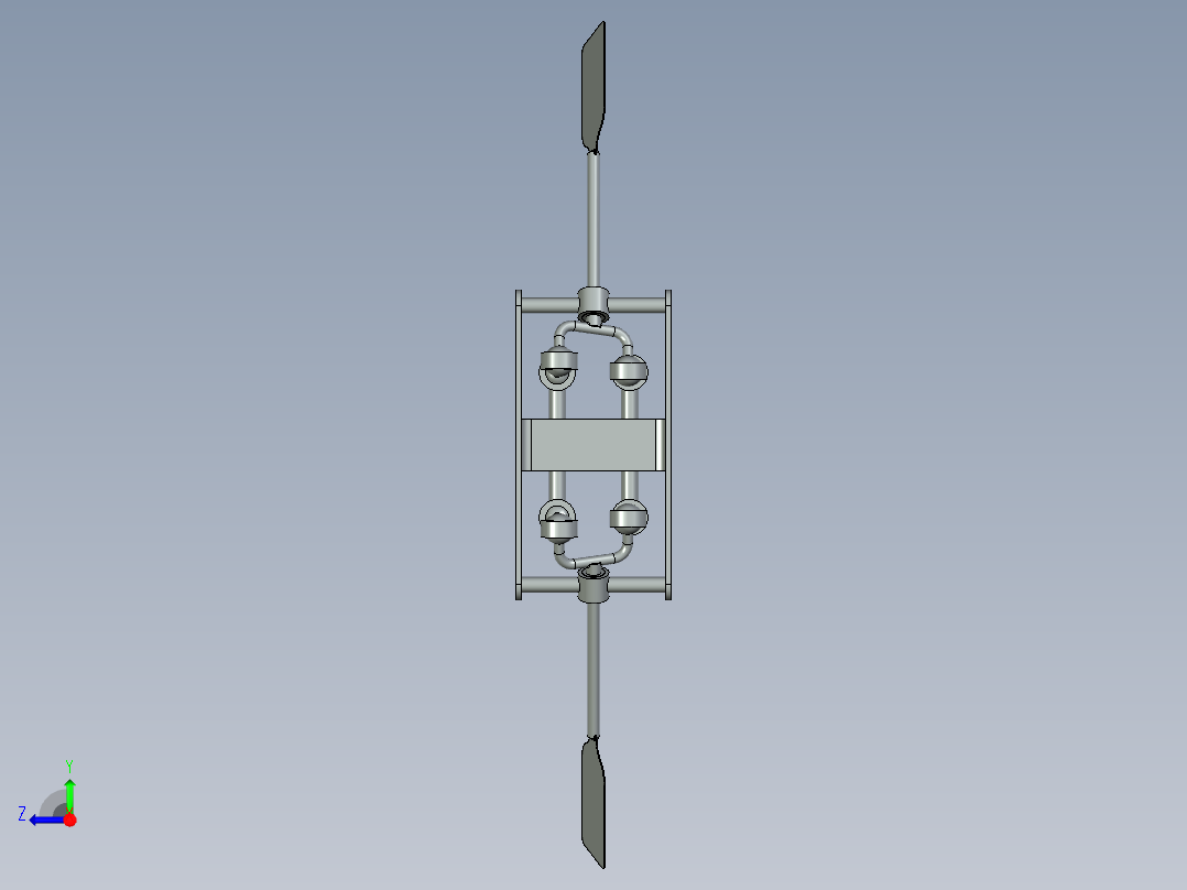 船踏板机构右视图