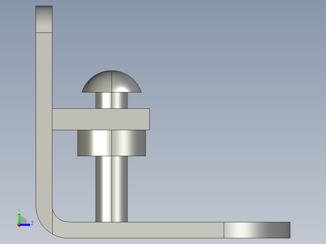 基恩士FS-L51_bracket_kc图纸模型左视图