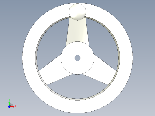 鑄鐵手輪1063-3D多系列多零件图纸模型前视缩略图