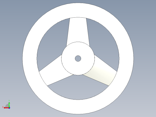 鑄鐵手輪1063-3D多系列多零件图纸模型后视缩略图