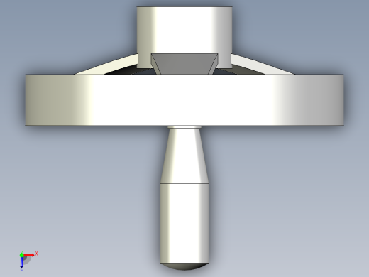 鑄鐵手輪1063-3D多系列多零件图纸模型俯视缩略图