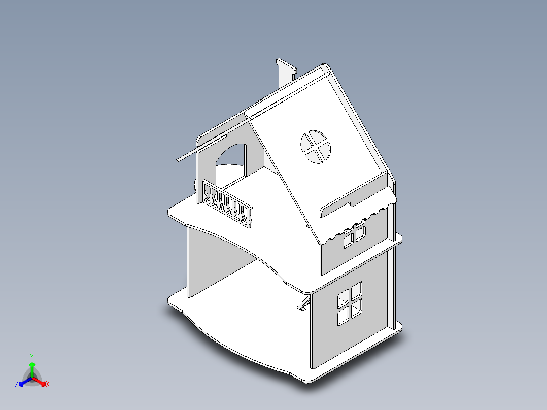 玩具屋正等轴测图
