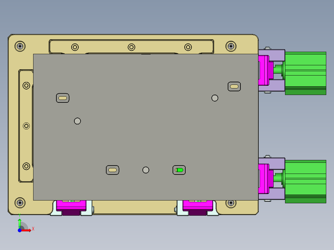 reacher-c-cnc1笔记本CNC工装夹具三维模型-0911前视图