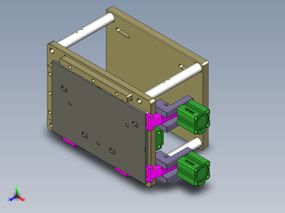 reacher-c-cnc1笔记本CNC工装夹具三维模型-0911正等轴测图