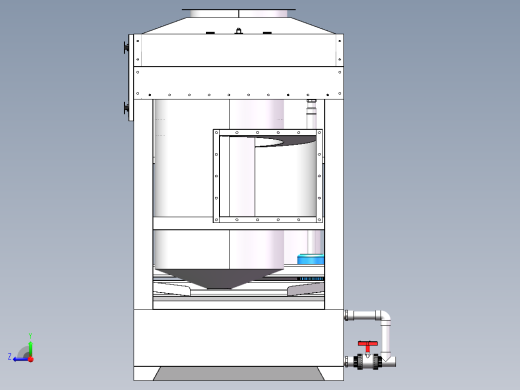 2万风量双级混合气旋喷淋塔sw20可编辑右视缩略图