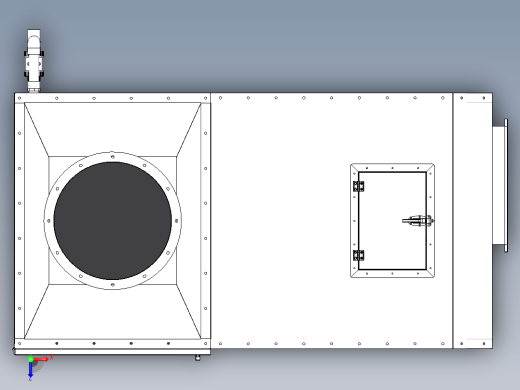 2万风量双级混合气旋喷淋塔sw20可编辑俯视缩略图