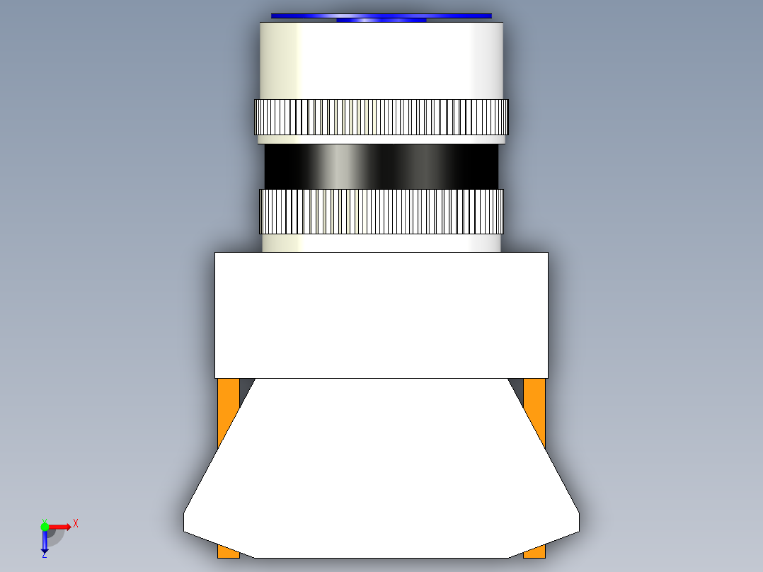 德力西电气LAY7-11BN 蓝俯视图