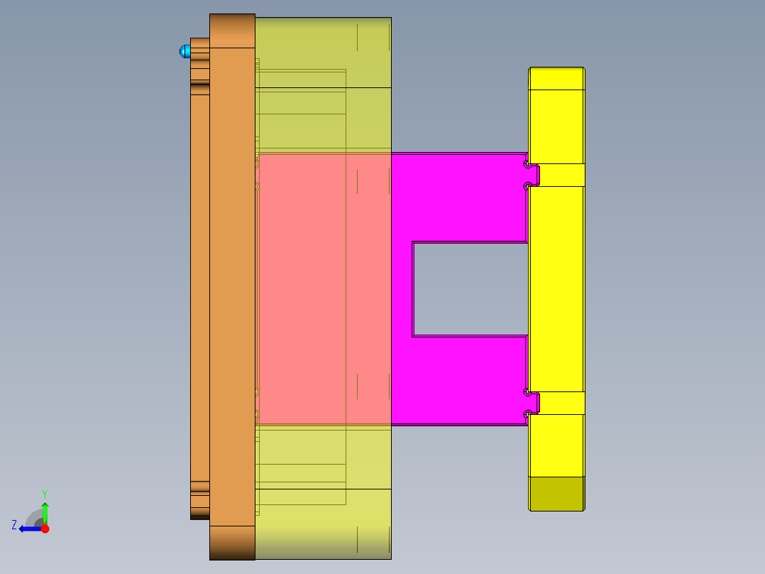 PG1-A-CNC3-笔记本CNC工装夹具三维模型单机头版-211207右视图