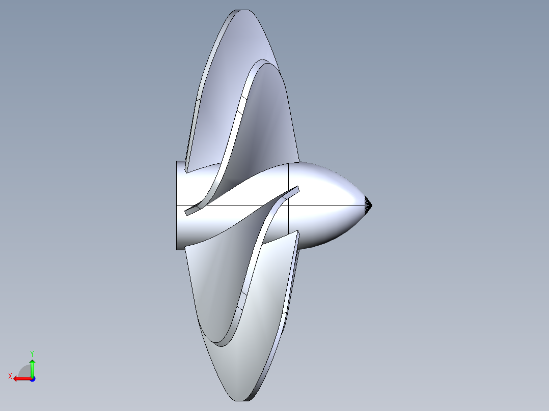 螺旋桨(39)后视图