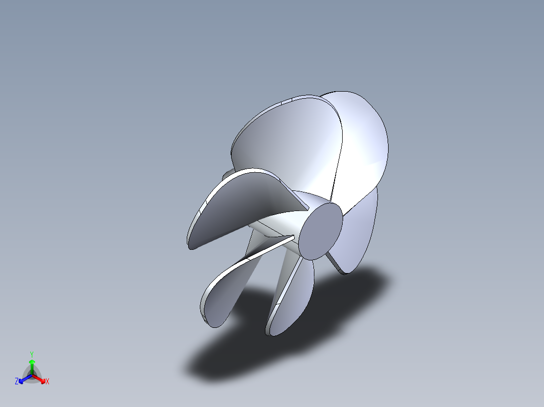 螺旋桨(39)正等轴测图