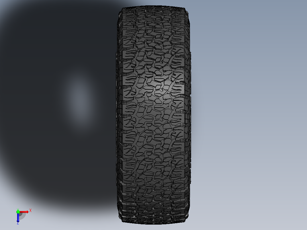 轮胎、车轮、轮毂(166)俯视图