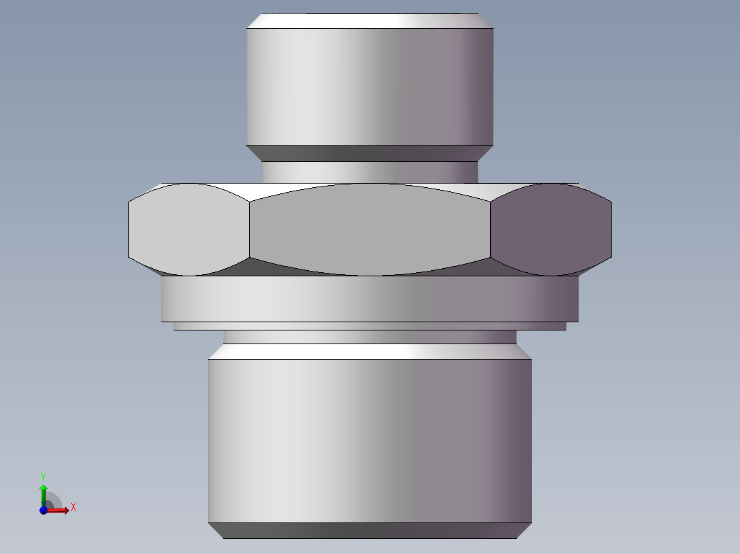 英制管螺纹ED密封、1CB-16-08WD前视图