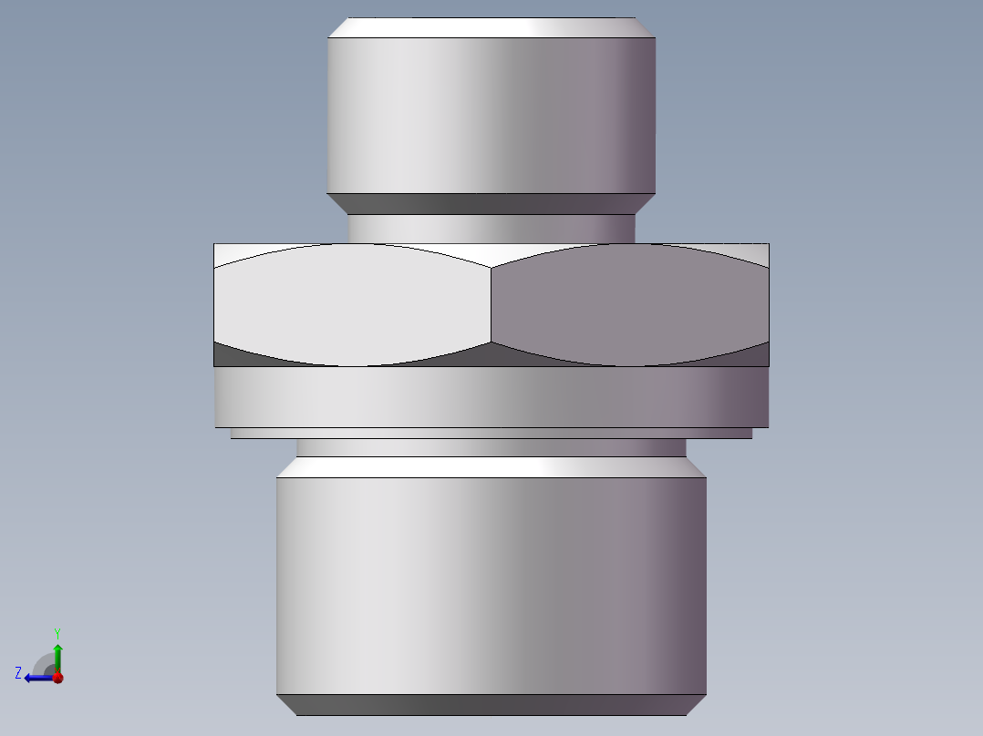 英制管螺纹ED密封、1CB-16-08WD右视图