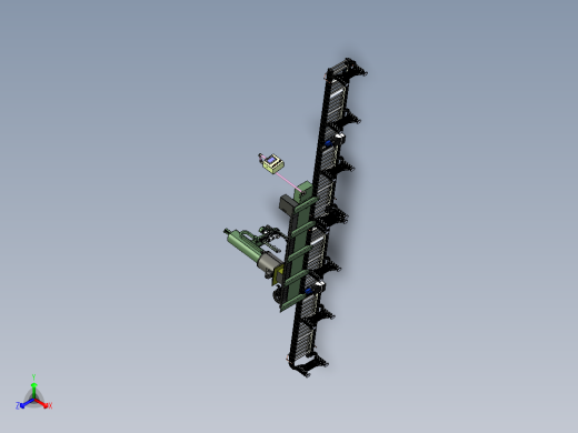 悬臂式型材抓取机械手模型