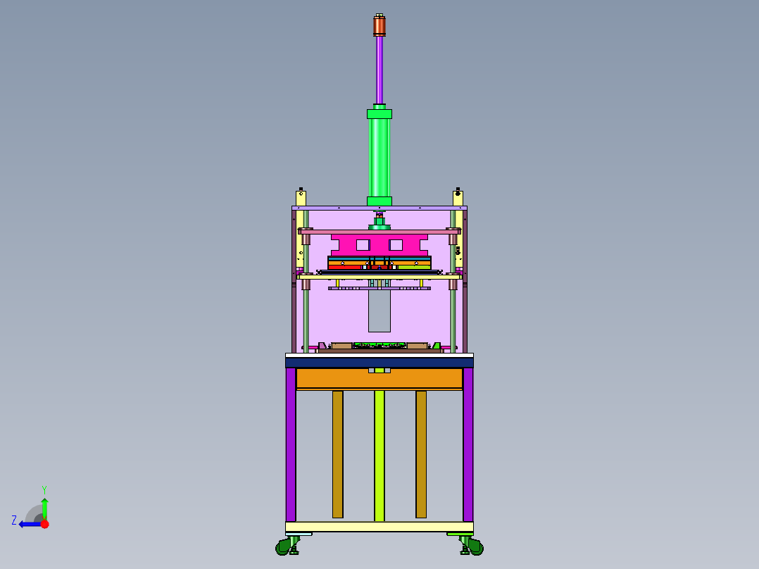 塑料外壳生产用热熔机右视图