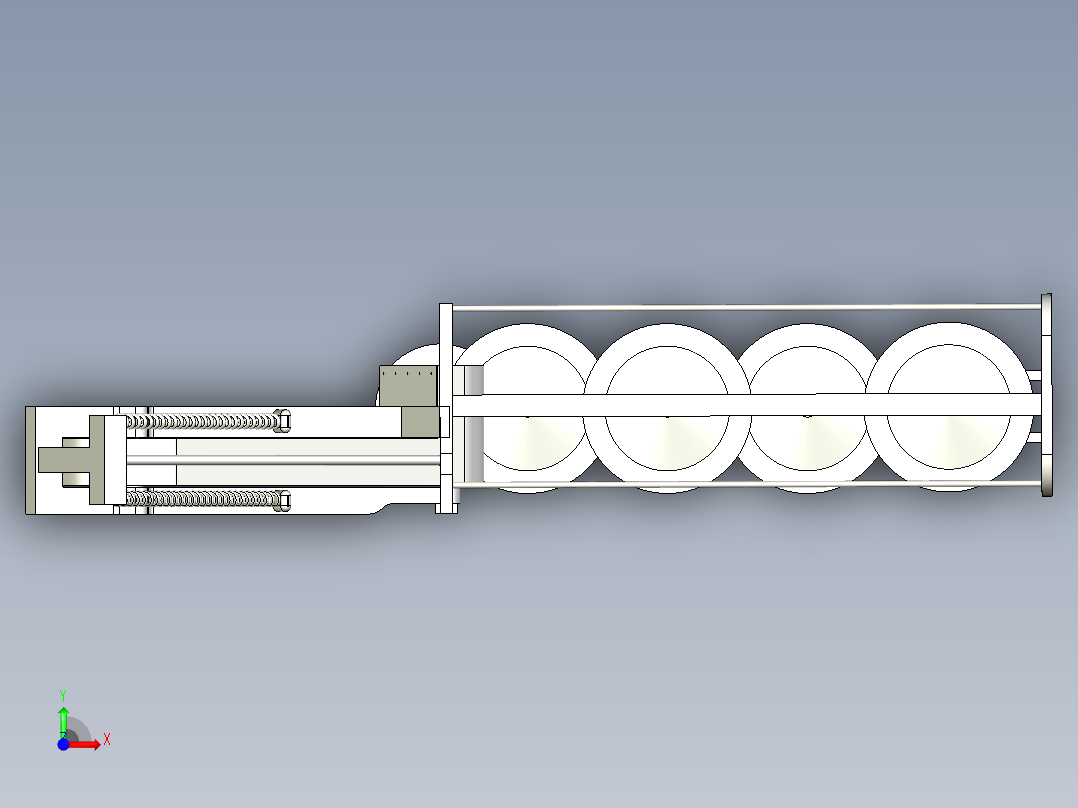 新型旋转式割草机设计前视图