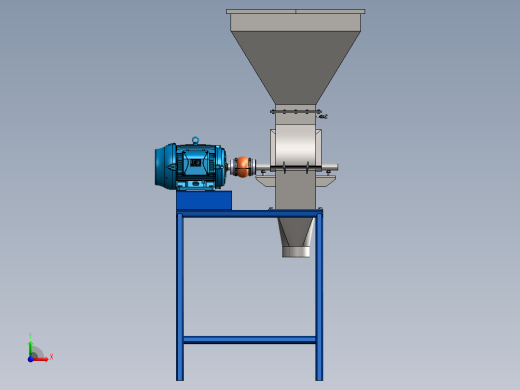 破碎机、锤式磨碎机前视缩略图