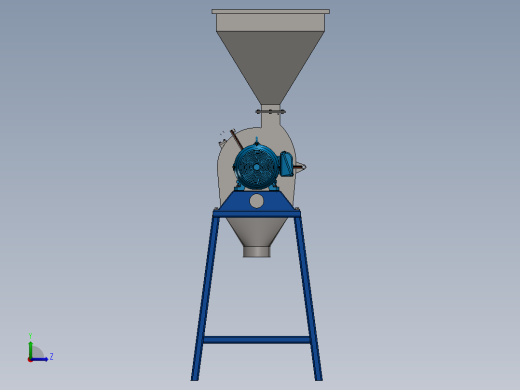 破碎机、锤式磨碎机左视缩略图