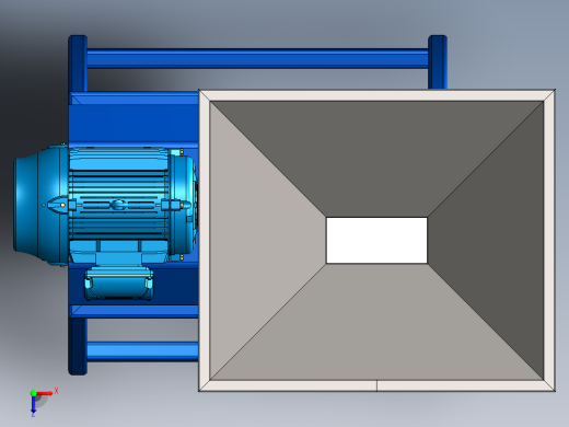 破碎机、锤式磨碎机俯视缩略图