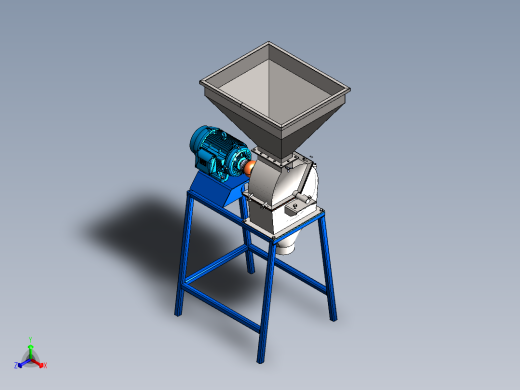 破碎机、锤式磨碎机正等轴测缩略图