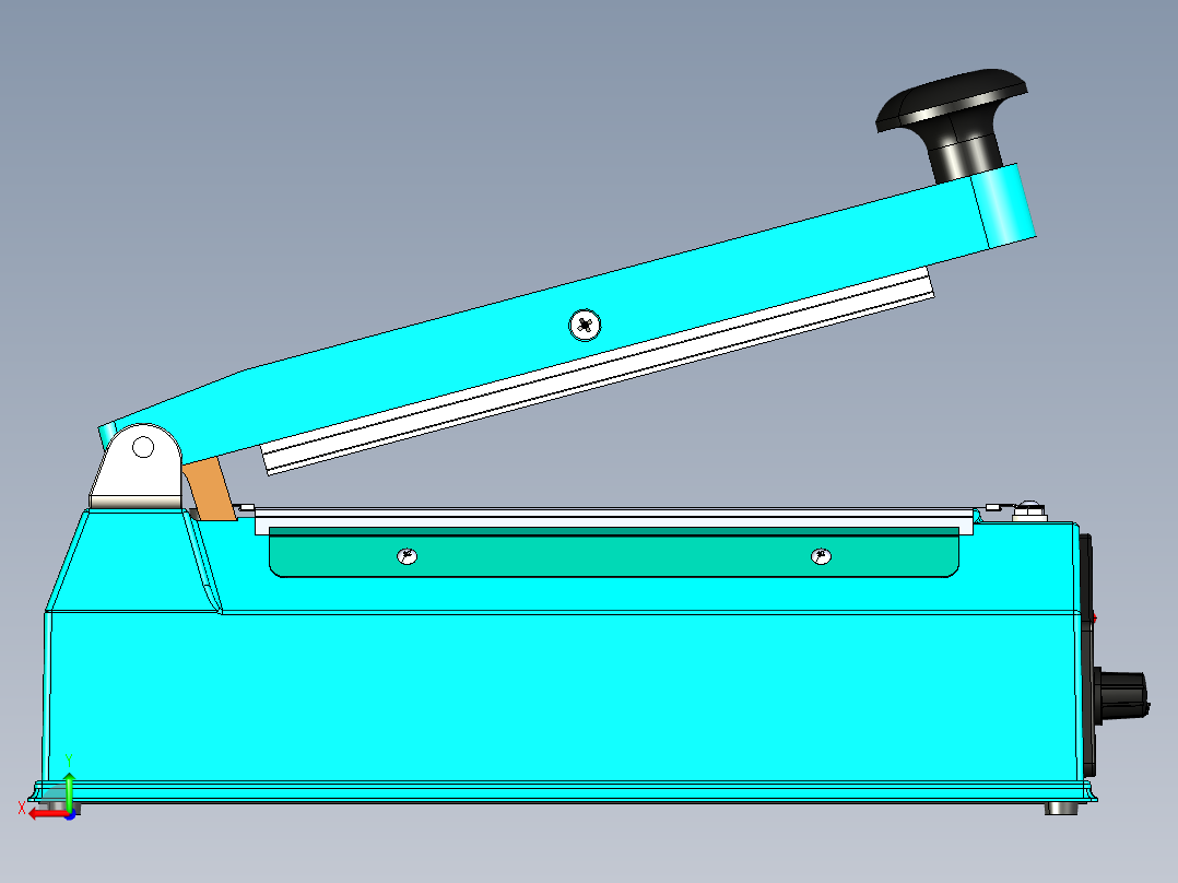 B2004321-热封机塑封机封口机后视图