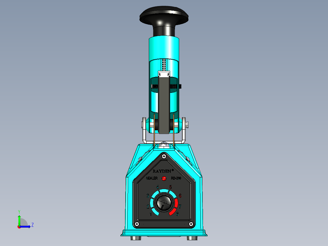 B2004321-热封机塑封机封口机左视图