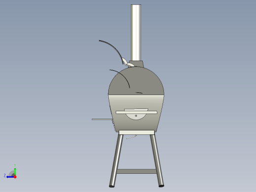 B2004596-Vgears 混合烤架和烟熏炉右视缩略图