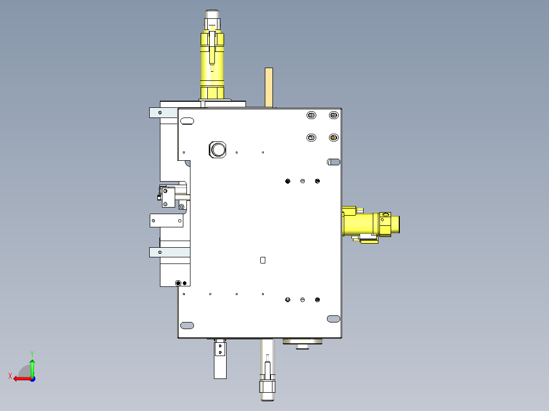 新纵向贴胶位机构后视图
