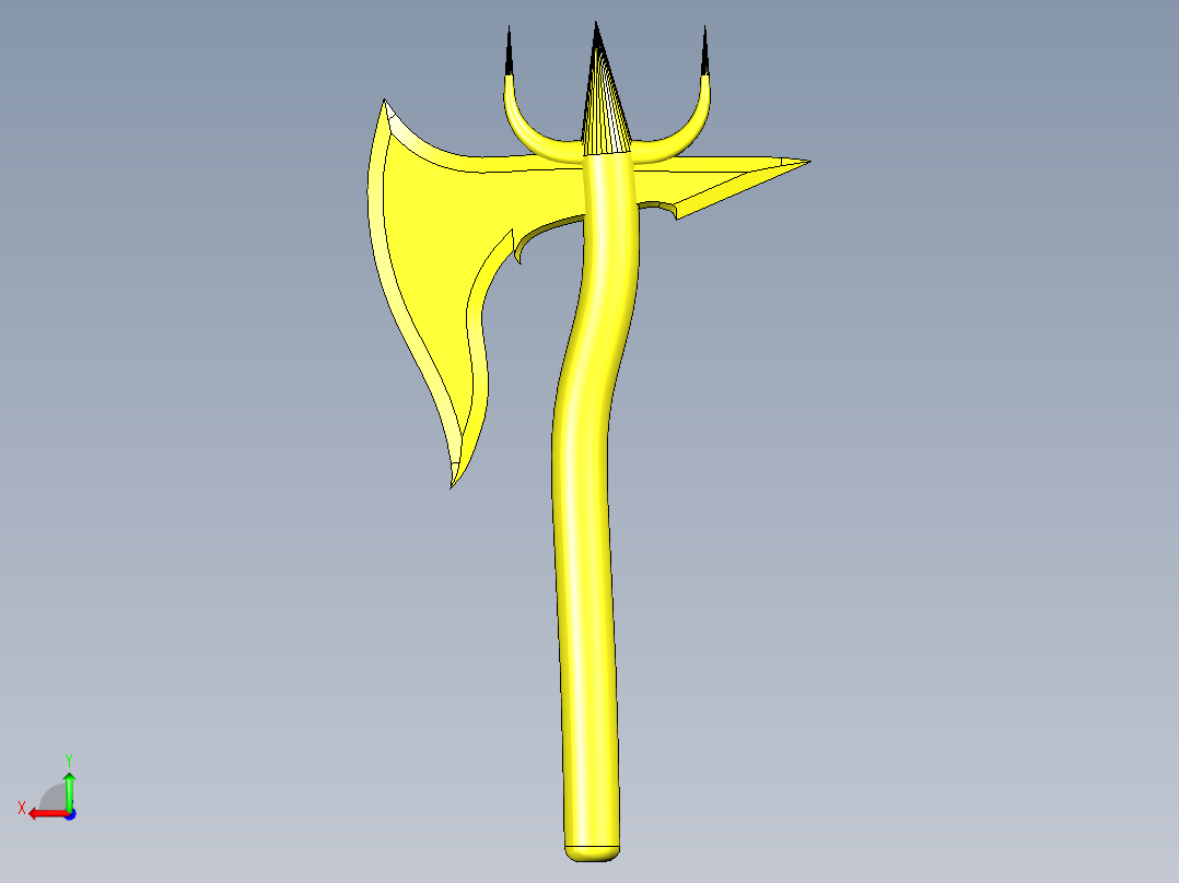 斯巴达战斧月后视图