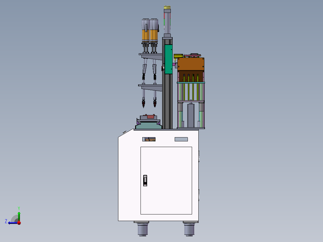 NM15002移动式四头锁螺丝机  sw22右视图