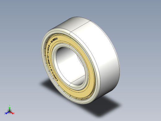 完整的RAZZ型微英制系列轴承库— SolidWorks和Step微型轴承模型正等轴测缩略图